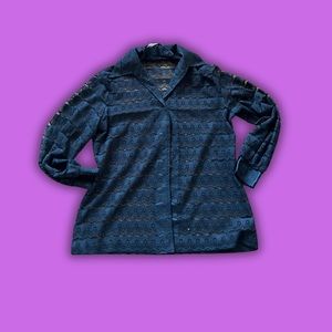 See through lace blouse